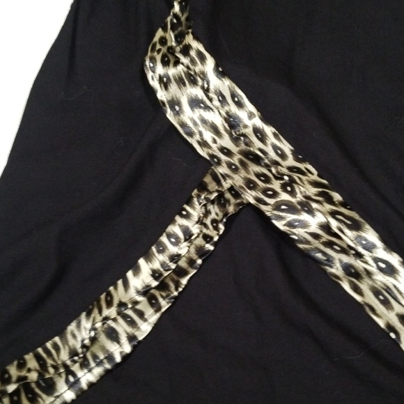 Uluwatu black animal print maxi halter dress Siz M - Picture 7 of 8